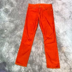 Levi Strauss Orange Corduroy Pants